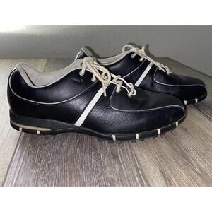Nike AIR SP 55 TAC 314906-011 Black Leather Spikeless Golf Shoes Womens Size 7